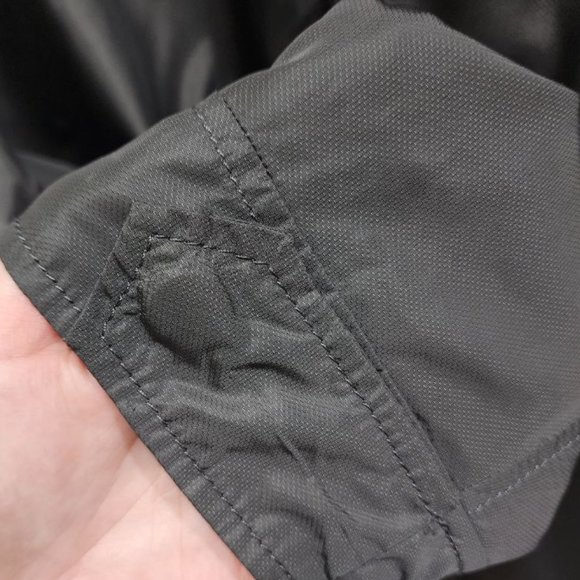 Banana Republic Jacket Men's Size XL Gray Waterproof Windbreaker Hooded Zip - Picture 15 of 16